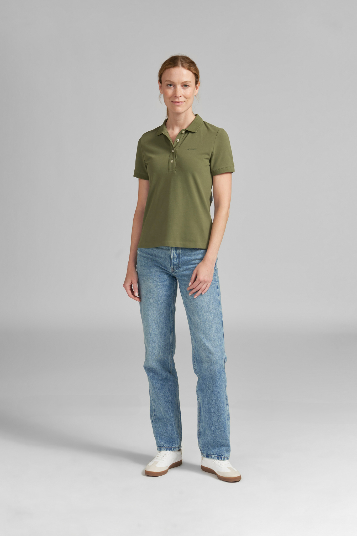 Poloshirt Damen BASIC GREEN