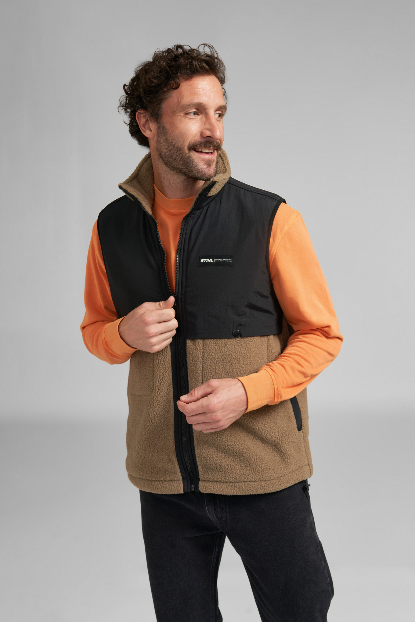 Weste SHERPA BROWN