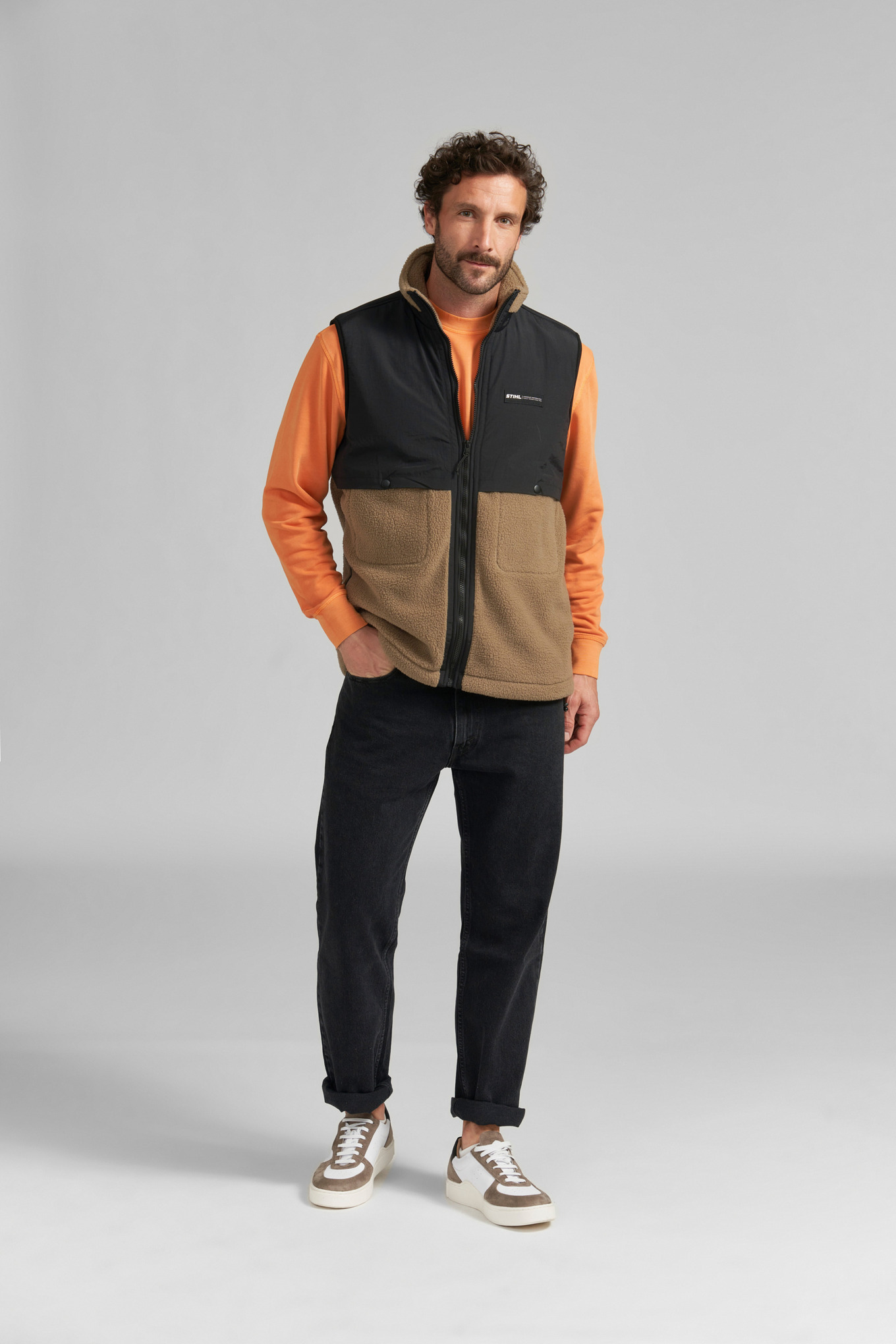 Weste SHERPA BROWN