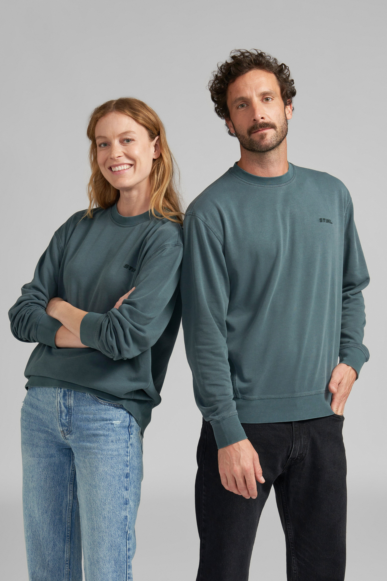 Sweatshirt PIGMENT DYE PETROL