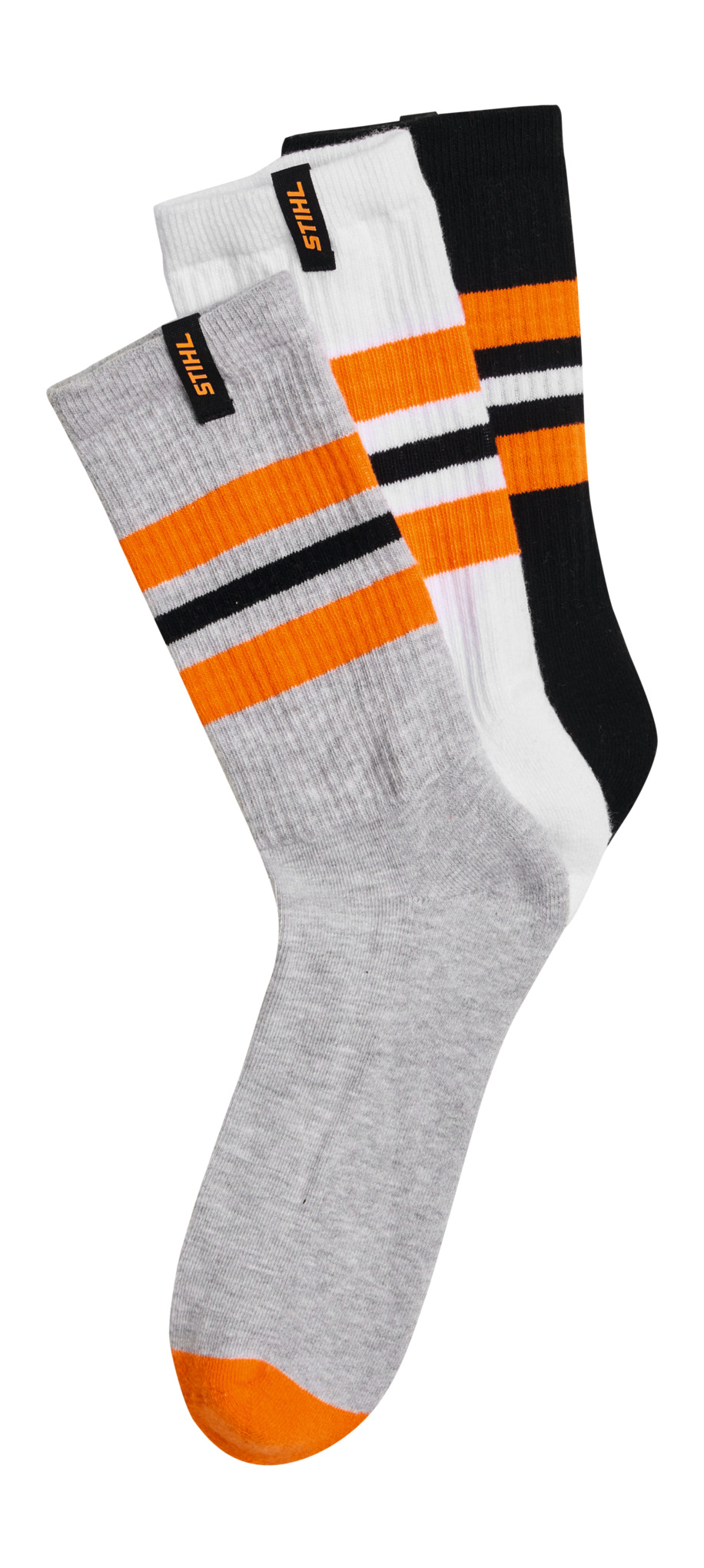 Socken STRIPES 3er Set Schwarz / Weiß / Grau kaufen | STIHL